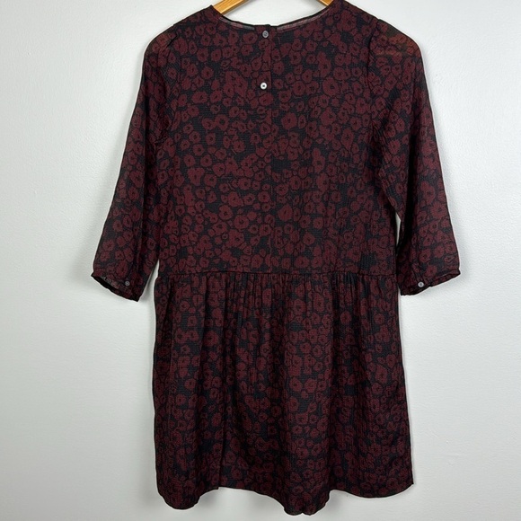 Burberry Girls Tais Leopard Print Dress in Claret. Size 14. - Picture 8 of 14